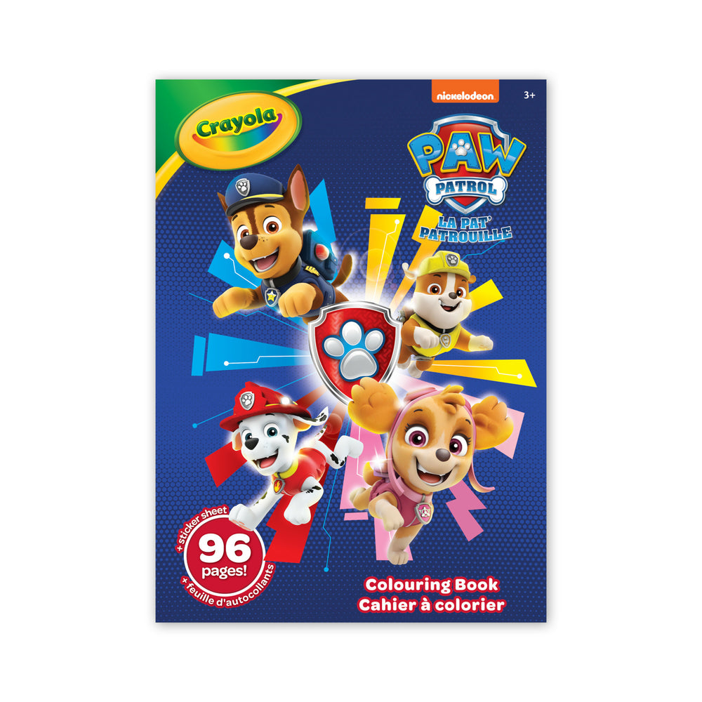Image of Crayola 96 Page Licensed Paw Patrol Colouring Book