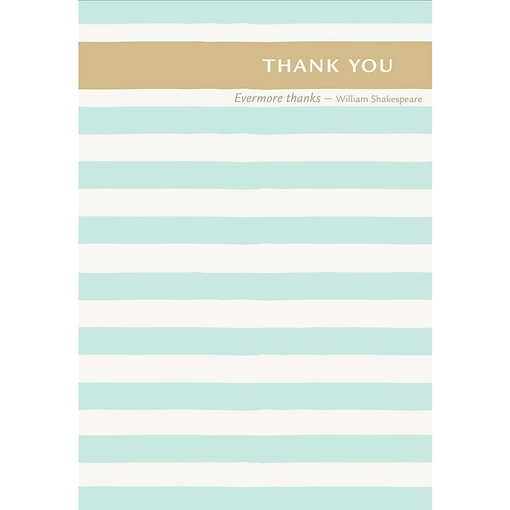 Image of Millbrook Studios 5-3/8" x 7-3/4" Thank You Even more Thanks Greeting Cards and Envelopes, 18 Pack (06802)
