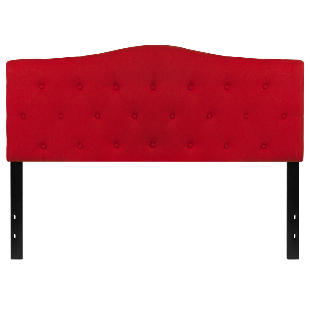 Image of Flash Furniture Cambridge Tufted Upholstered Queen Size Headboard - Red Fabric