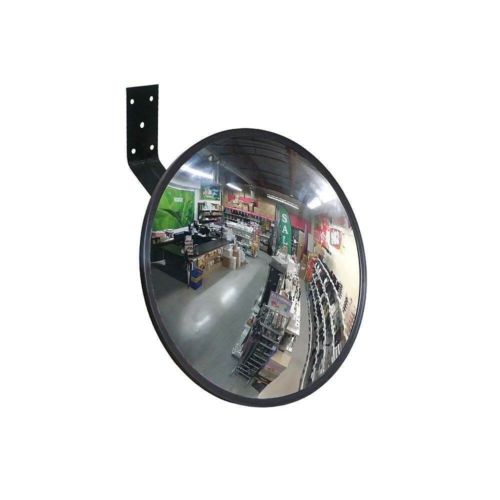 Image of Futech CV16 Security Convex Mirror - 16" x 16" x 3" - Black Trim