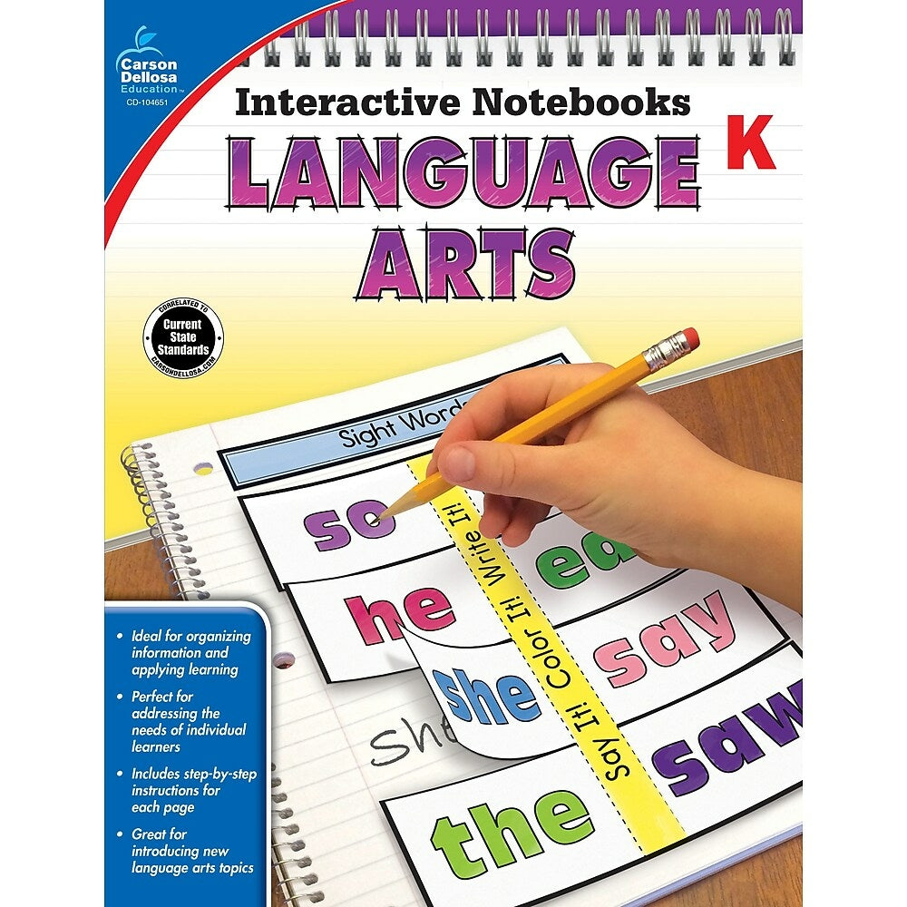Image of eBook: Carson Dellosa 104651-EB Language Arts - Grade Kindergarten