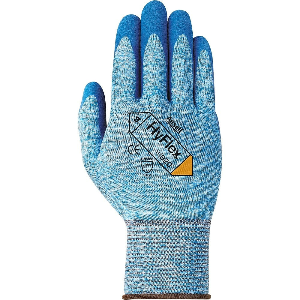 Image of Ansell Hyflex 11-920 Gloves, XL/10, Nitrile Coating, 15 Gauge, Nylon Shell, 24 Pack