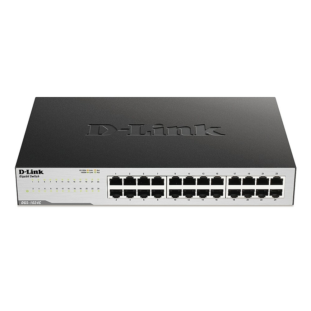 Image of D-Link DGS-1024C 24-Port Gigabit Unmanaged Desktop or Rackmount Switch