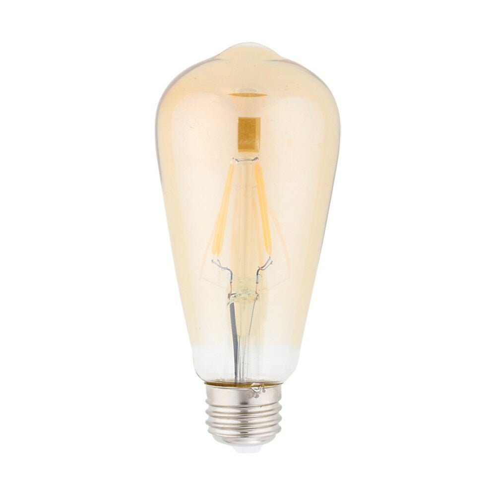Image of Northern Stars 7W Amber LED ST64 Light Bulb, 2 Pack