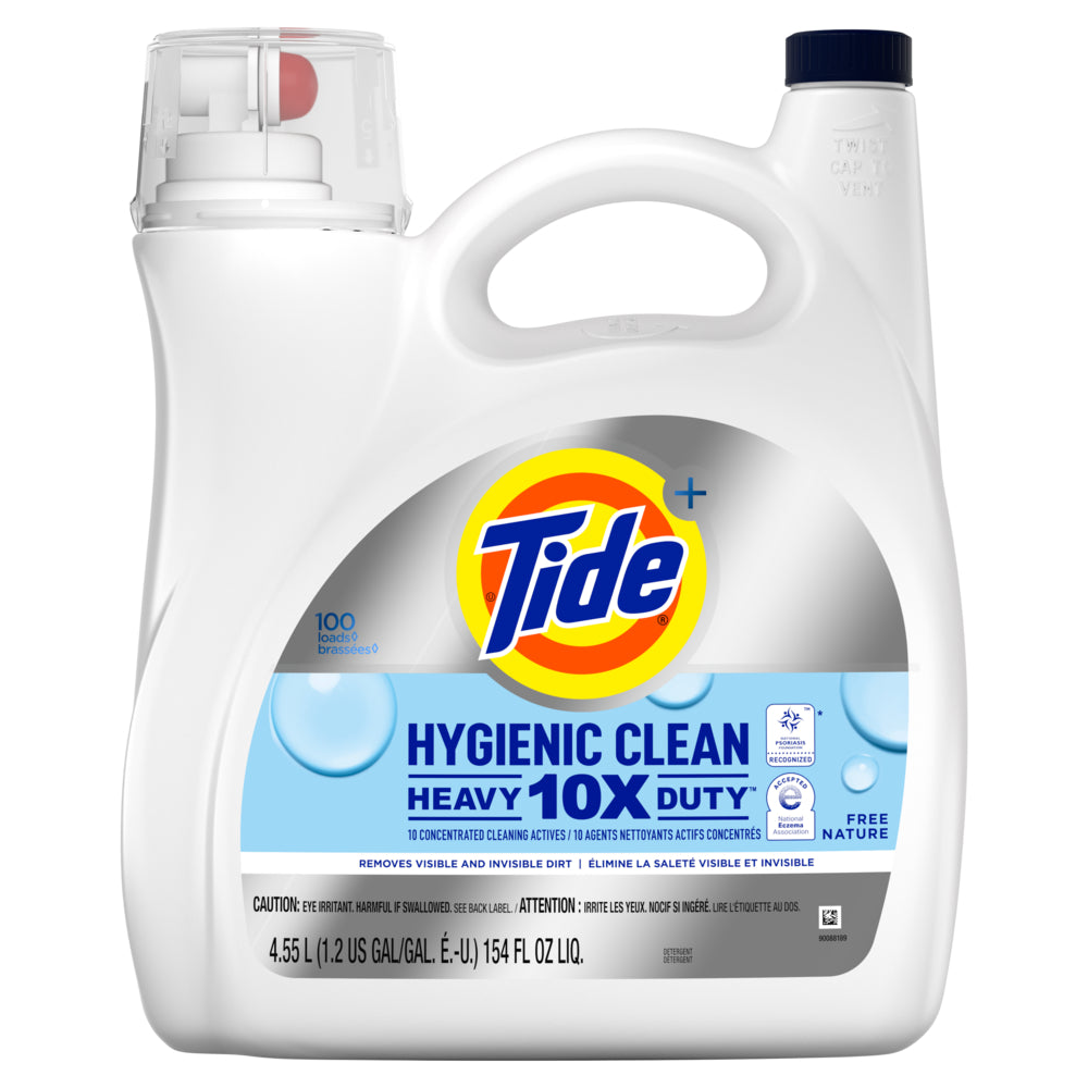 Image of Tide Hygienic Clean Liquid Laundry Detergent - 100 Loads - Free and Gentle