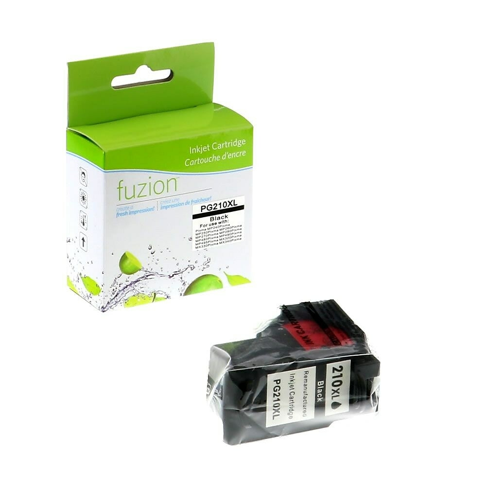 Image of fuzion New Compatible Canon PG210XL Black Ink Cartridges, High Yield