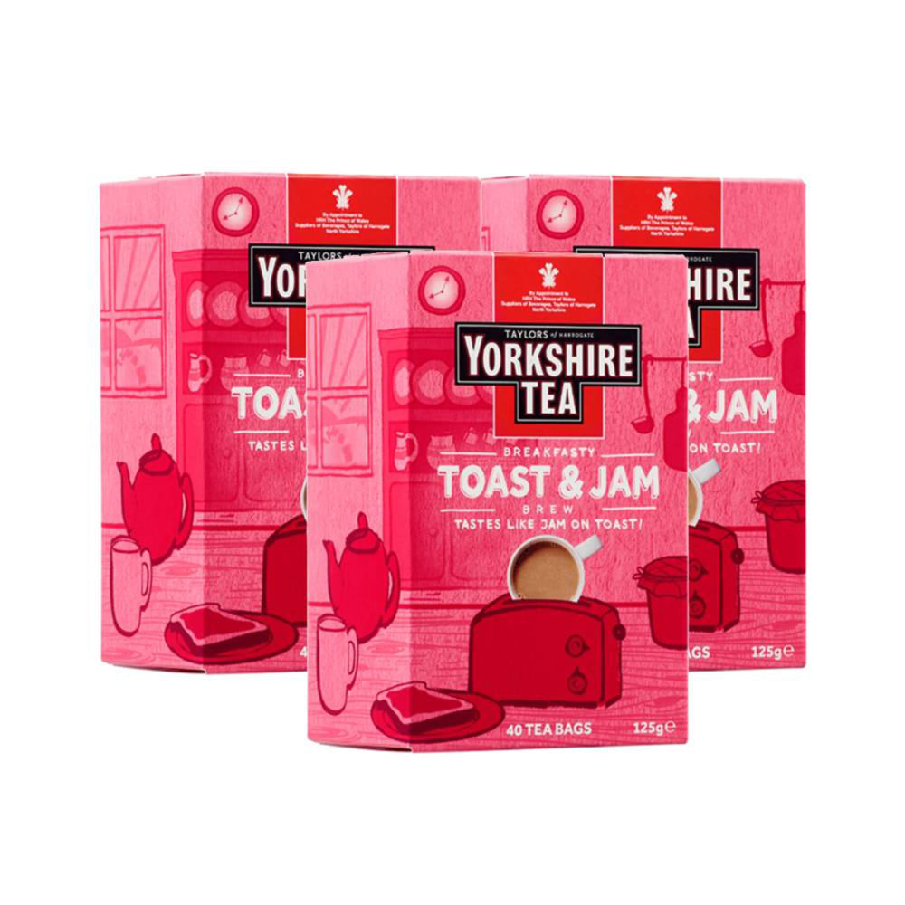Image of Taylors of Harrogate Tea Toast & Jam Brew Flavoured Tea - 40 Tea Bags - 3 Pack