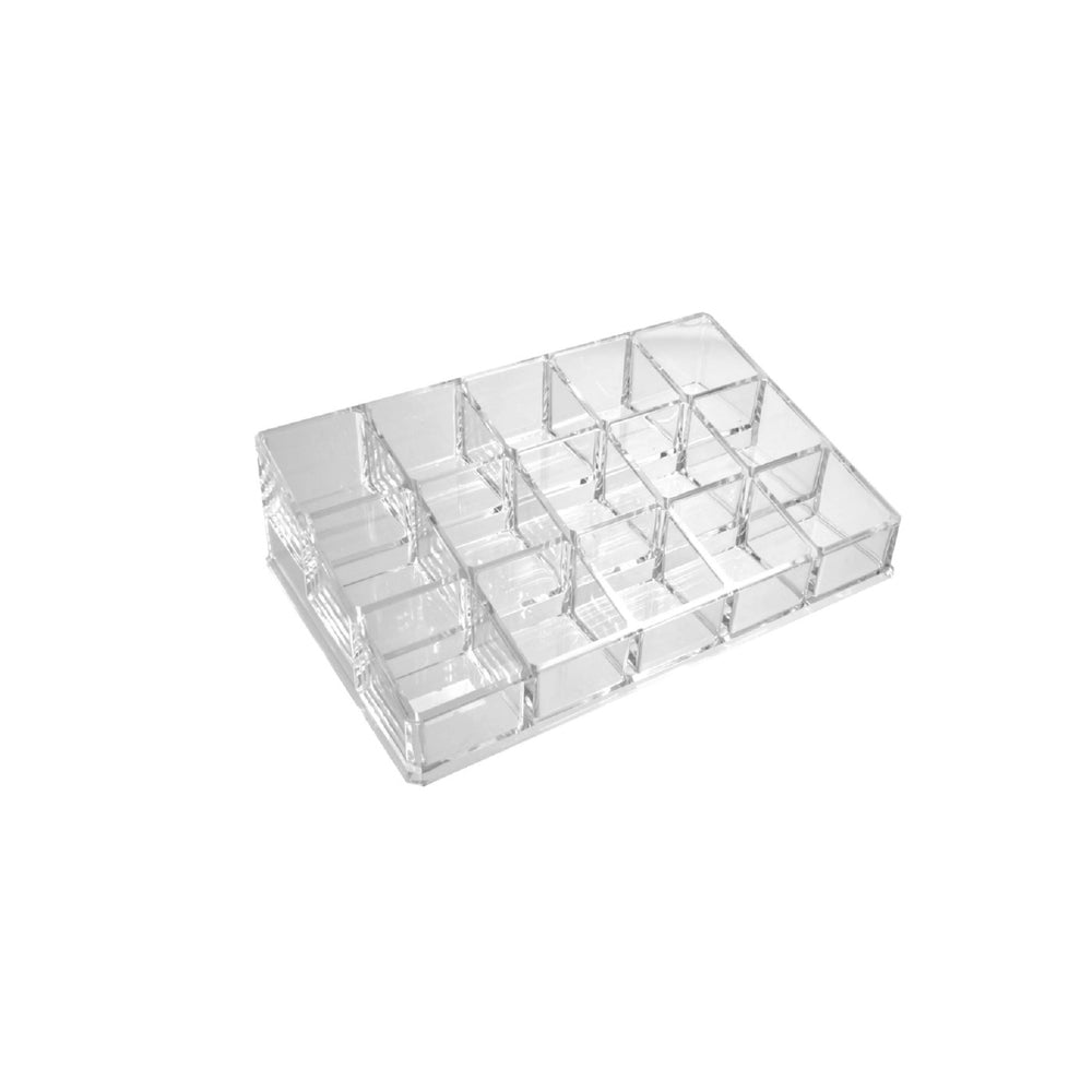 Image of Eddie's 15 Cell Cosmetic Organizer - Clear - 3 Pack