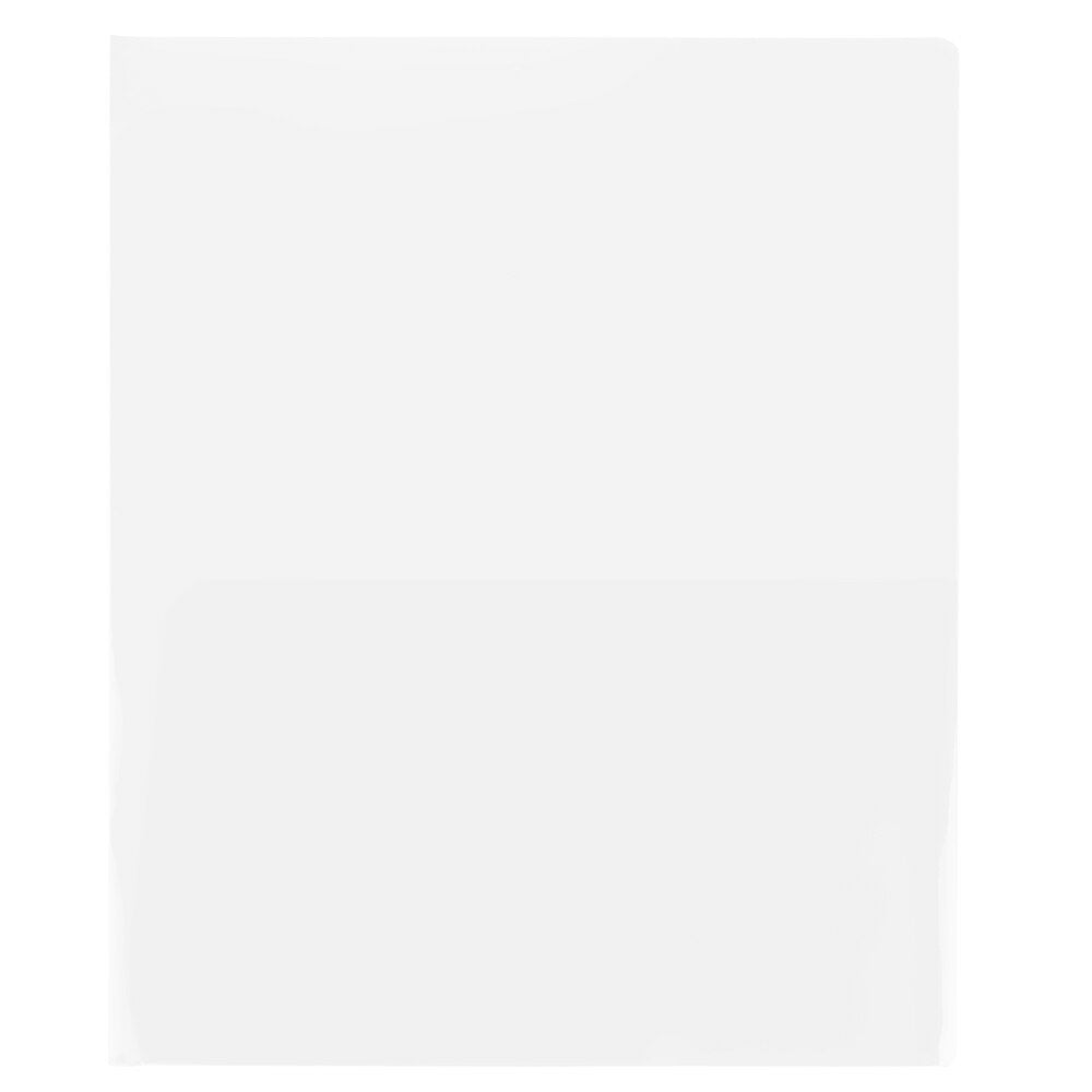 Image of JAM Paper Plastic See Through Two Pocket Folder, Clear, 12 Pack (381cleardg)