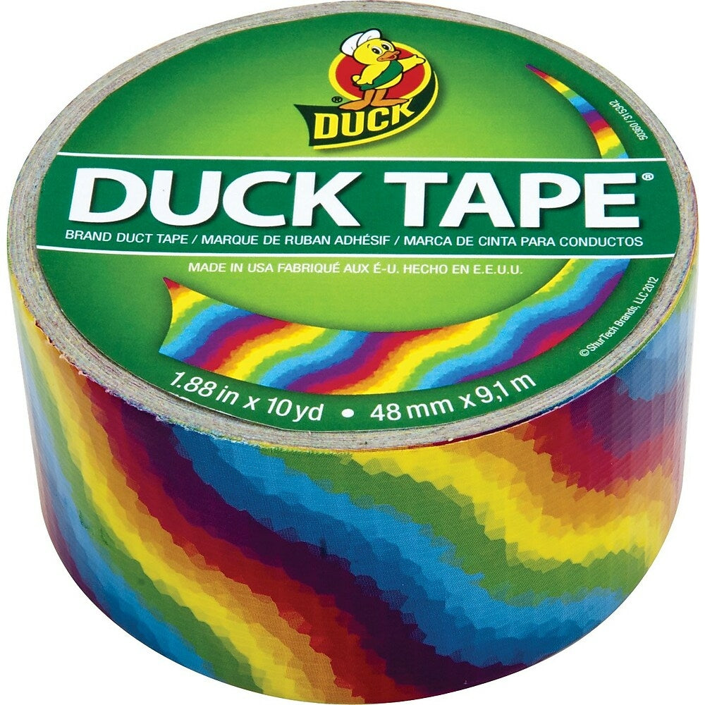 Image of Printed Duck Tape Brand Duct Tape, Rainbow