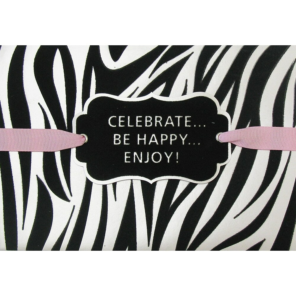 Image of Rosedale Greeting Card, Happy Birthday- Zebra Print, 6 Pack