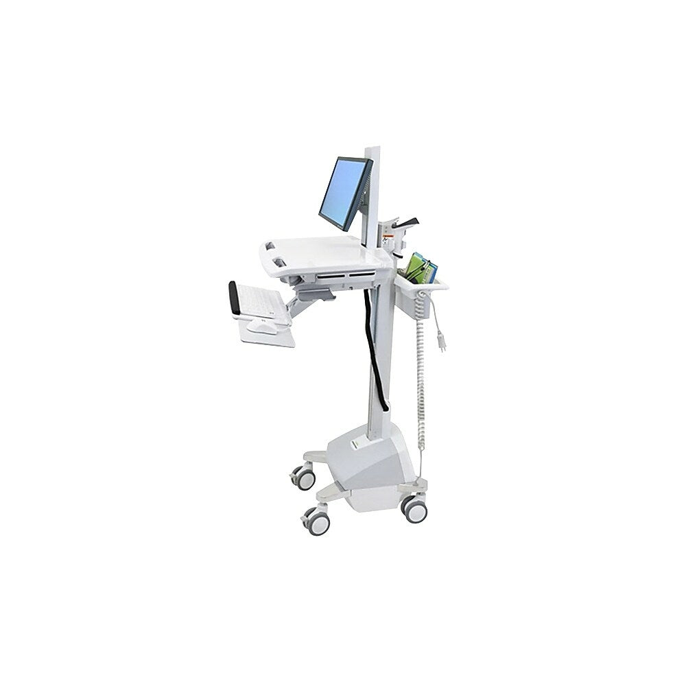 Image of Ergotron SV42-6302-1 25" EMR Cart With LCD Pivot Life Powered, Grey/White