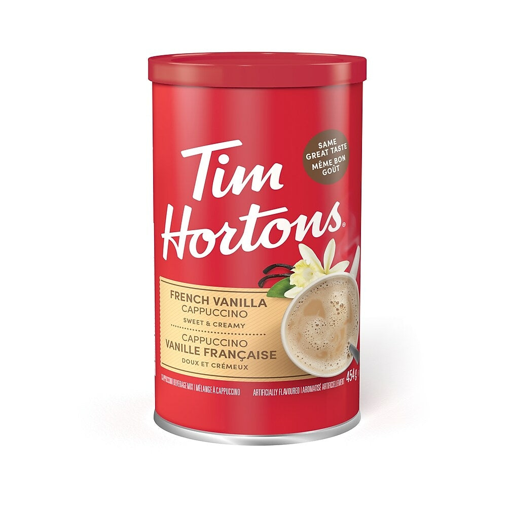 Image of Tim Hortons French Vanilla Cappuccino Canister - 454g