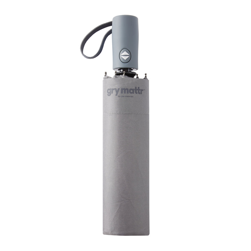 Image of Gry Mattr Deluxe Compact Umbrella - Grey