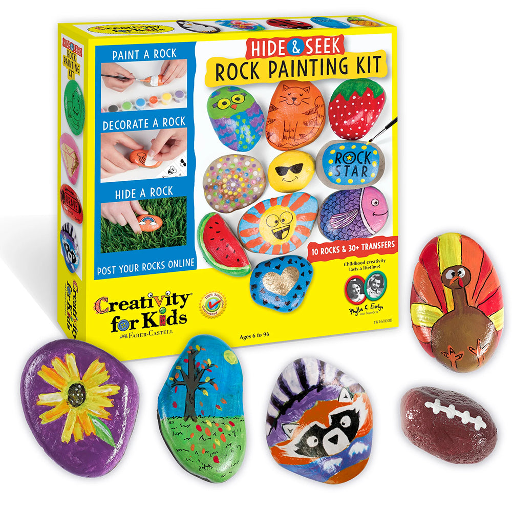 Image of Creativity for Kids Hide & Seek Rock Painting Kit