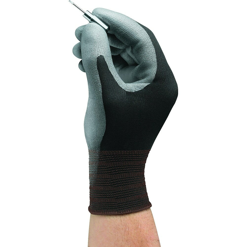 Image of Ansell Hyflex 11-601 Gloves, Medium/8, Polyurethane Coating, 15 Gauge, Nylon Shell, 48 Pack