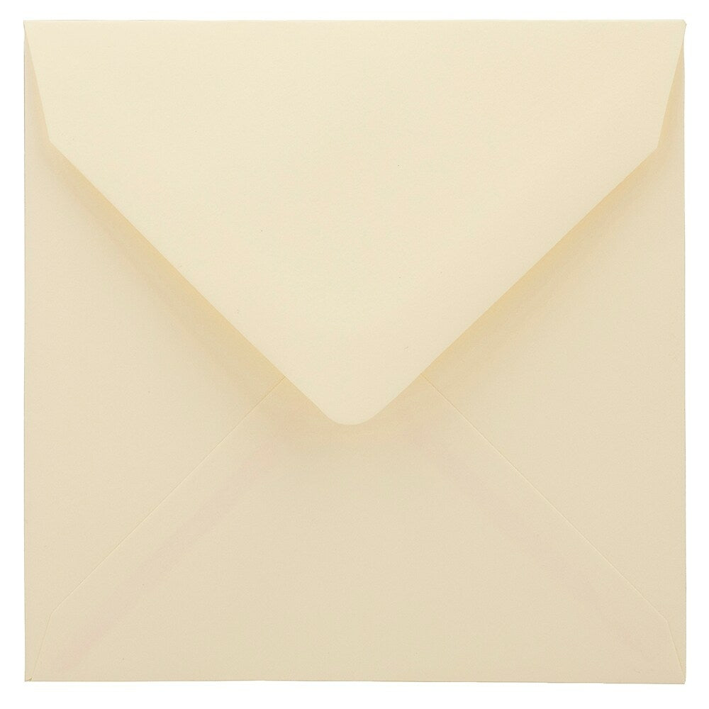Image of JAM Paper 5 x 5 Square Envelopes, Ivory with V-Flap, 1000 Pack (02792256C), White
