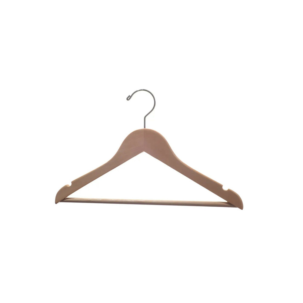 Image of Eddie's 12" Wooden Child's Suit Hangers - Natural - 100 Pack