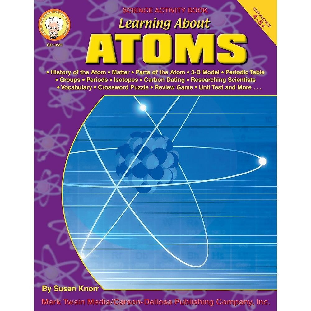 Image of eBook: Mark Twain 1631-EB Learning About Atoms - Grade 4 - 8