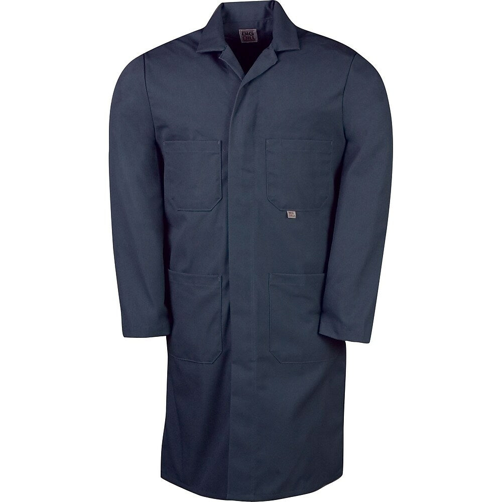 Image of Big Bill Lab Coats, Poly-Cotton, 42, Navy Blue - 2 Pack