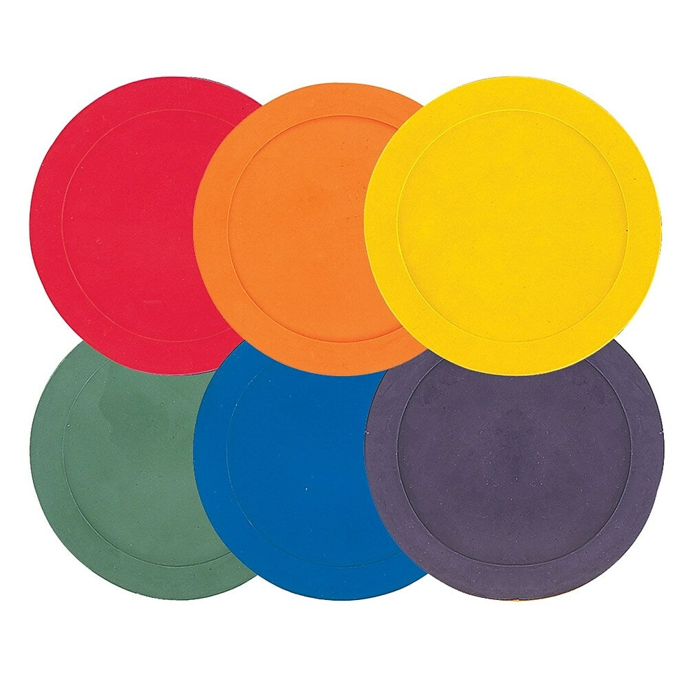 Image of Champion Sports Vinyl Spot Markers, Assorted, 6 Pack (CHSMSPSET)