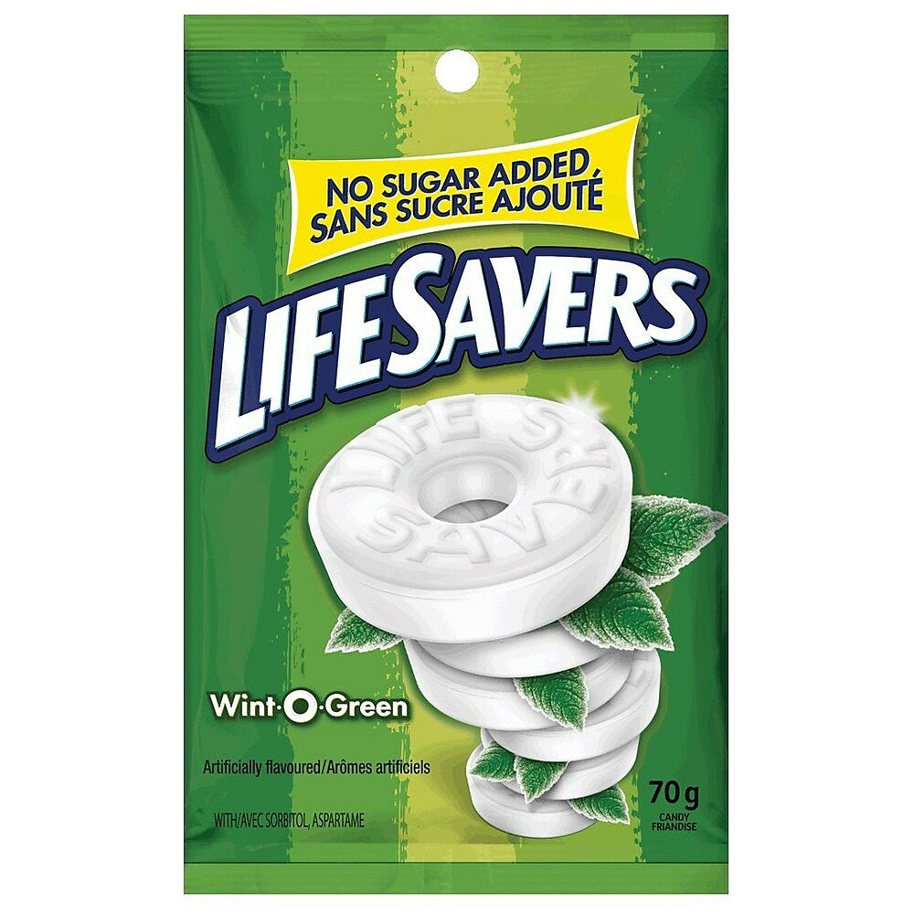 Image of LifeSavers Wint-O-Green Mints - 70g Bag - No Sugar Added