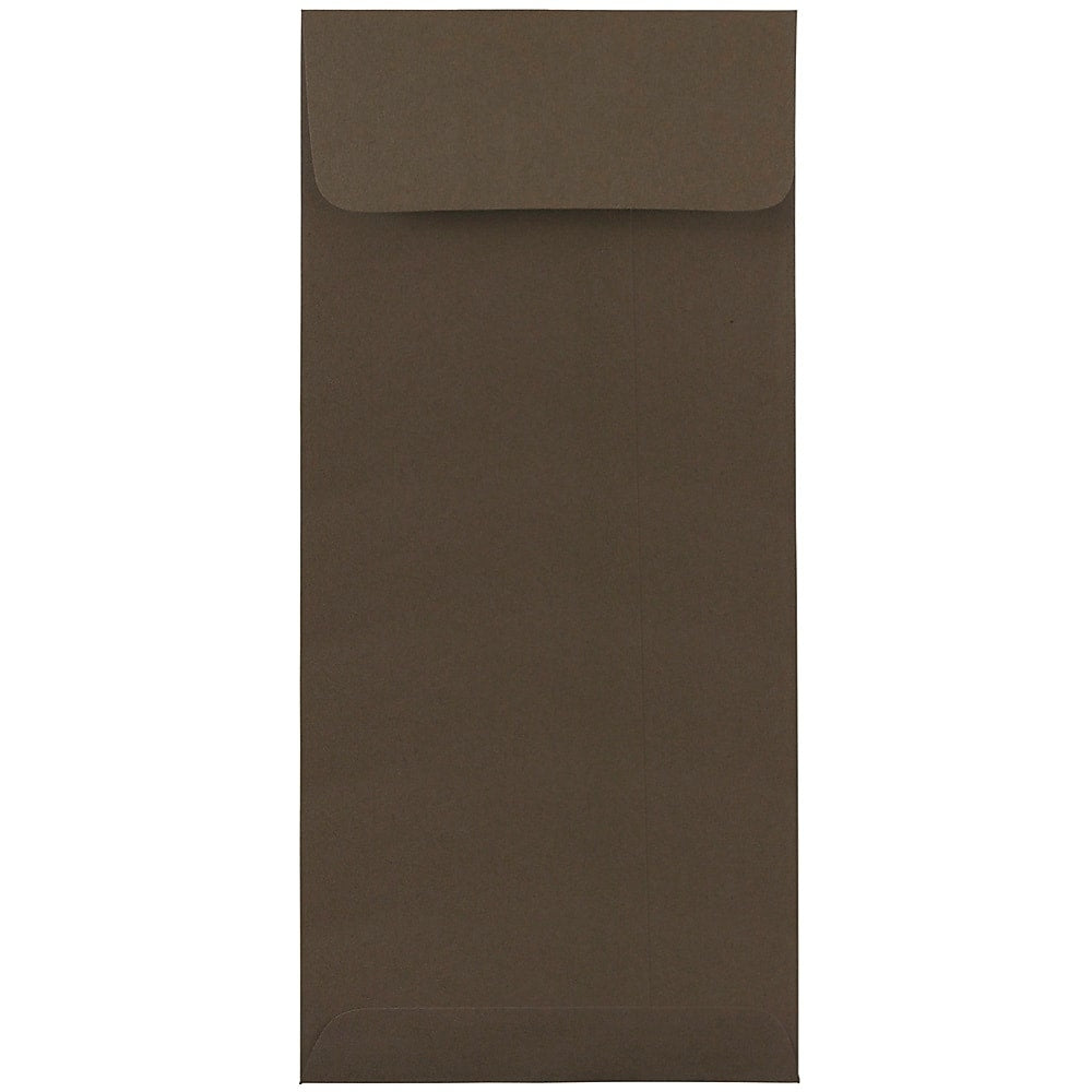 Image of JAM Paper #10 Policy Envelopes, 4 1/8 x 9.5, Chocolate Brown Recycled, 500 Pack (900940724H)