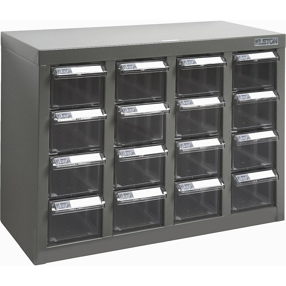 Image of Kleton A8 Steel Parts Cabinets, 16 Polystyrene Drawers