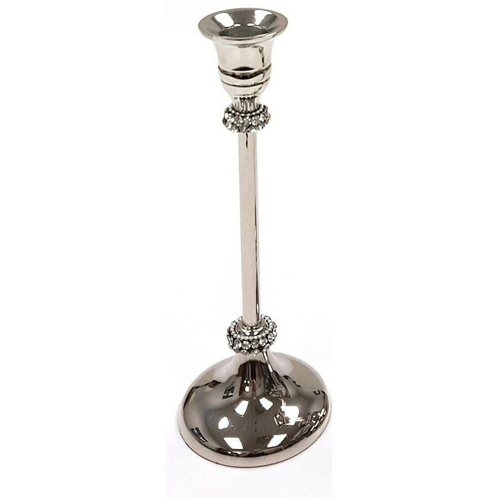 Image of Elegance Taper Candle Holder with Chatons 8.5"