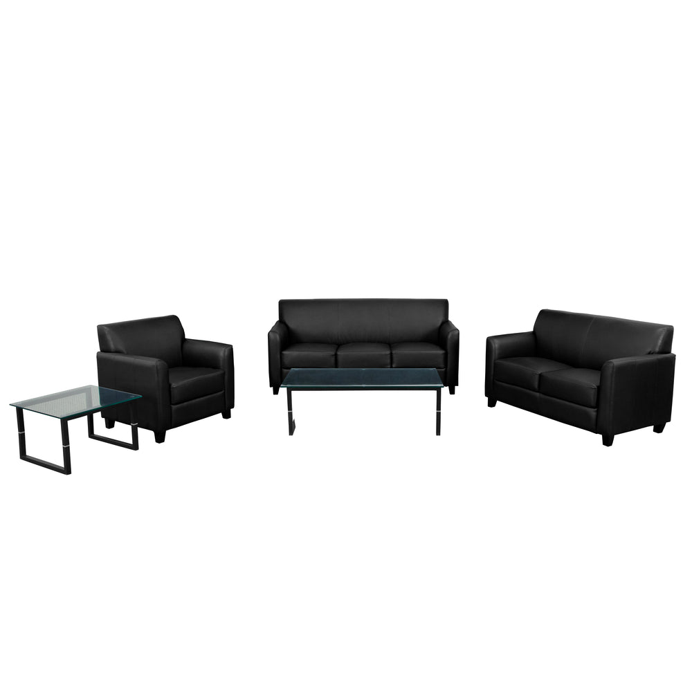 Image of Flash Furniture Hercules Diplomat Wood Reception Sets, Black (BT827SETBK)