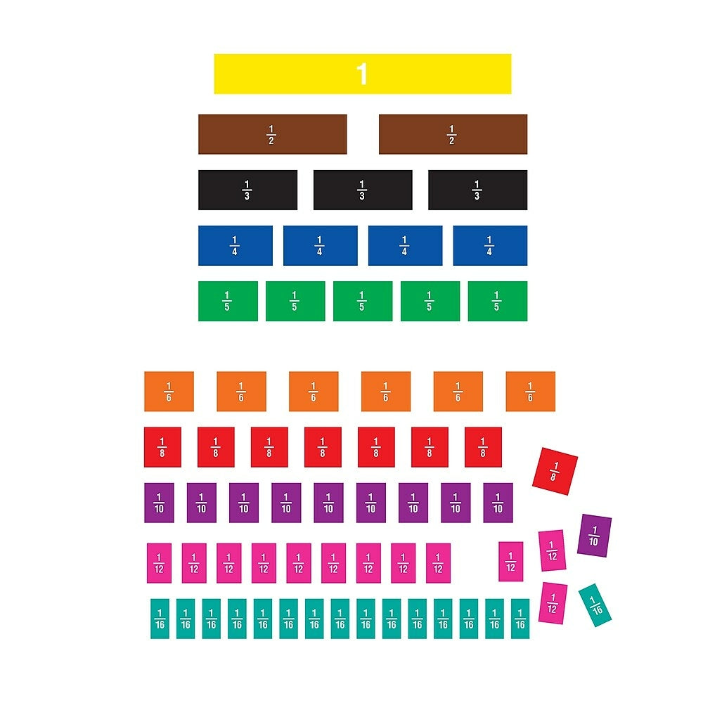 Image of Teacher Created Resources Fraction Tiles Magnetic Accents, 66 Pack (TCR77245)