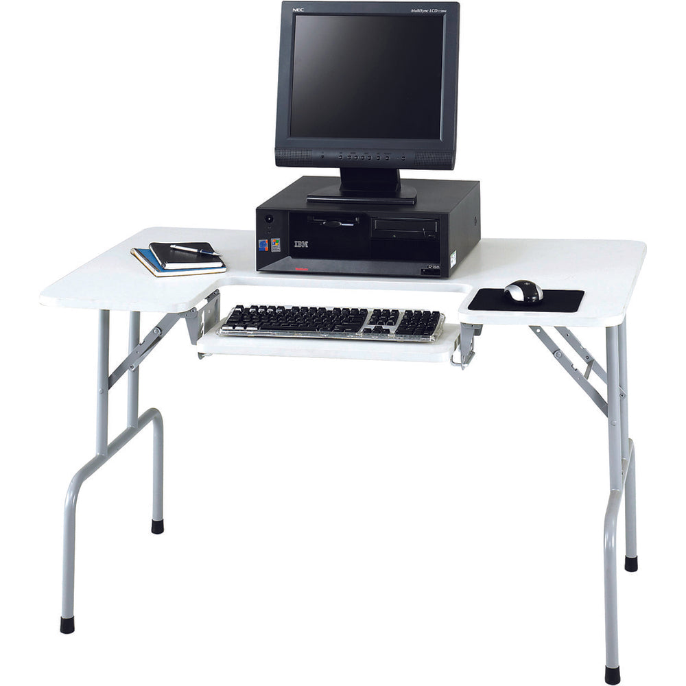 Image of Safco Folding Computer Table, Grey