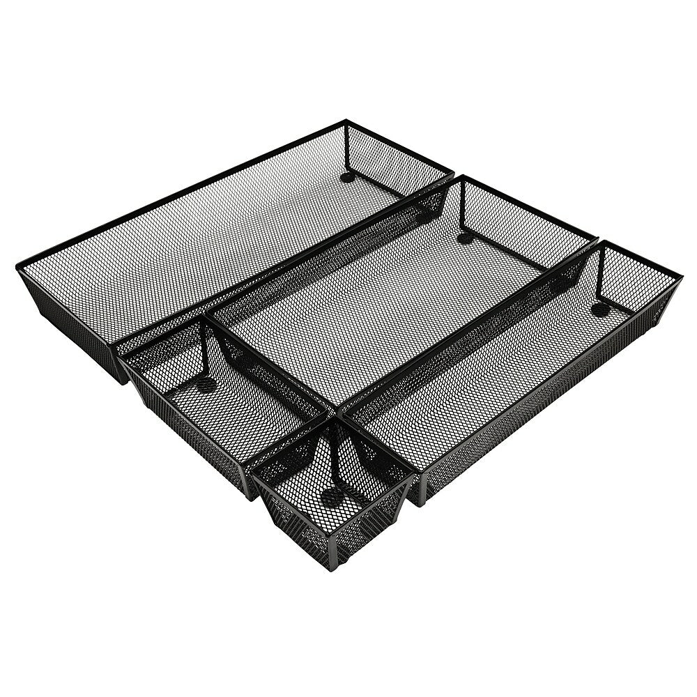 Image of NeatLife Drawer Organizer Set, Black, 5-Piece Set