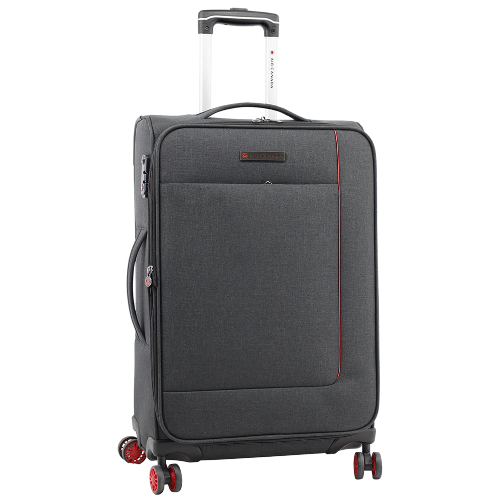 Image of Air Canada Omni 24" Softside Spinner Luggage - Charcoal