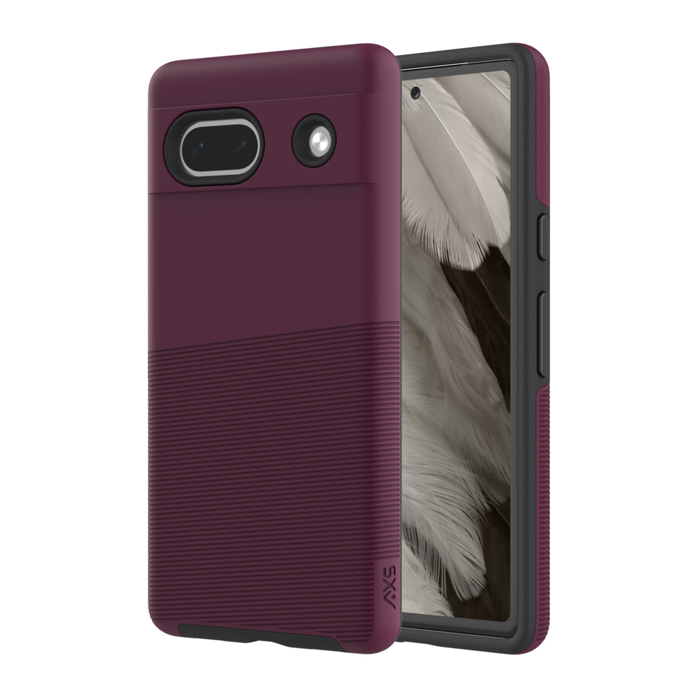 Image of Axessorize PROTech Plus Dual-Layered Anti-Shock Sleek Case for Google Pixel 7a - Sangria