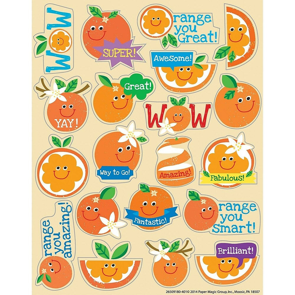 Image of Eureka Scented Sticker, Orange, 480 Pack
