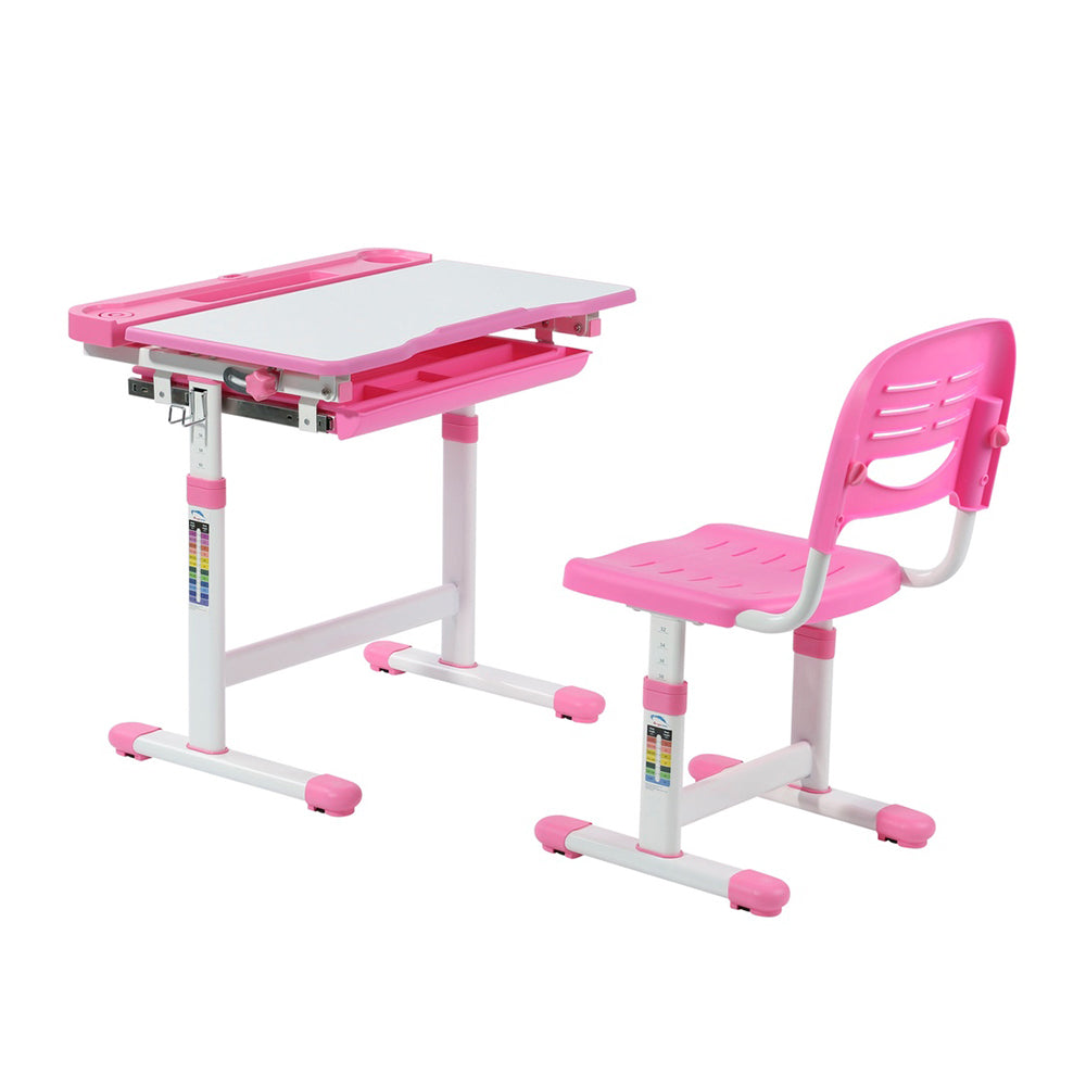 Image of United Canada Avicenna - Adjustable Kids Desk & Chair - Pink