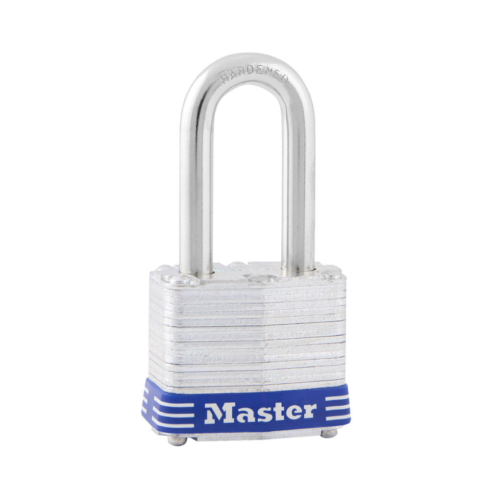 Image of Master Lock 3DLF Laminated Steel Pin Tumbler Padlock with Shackle, Silver