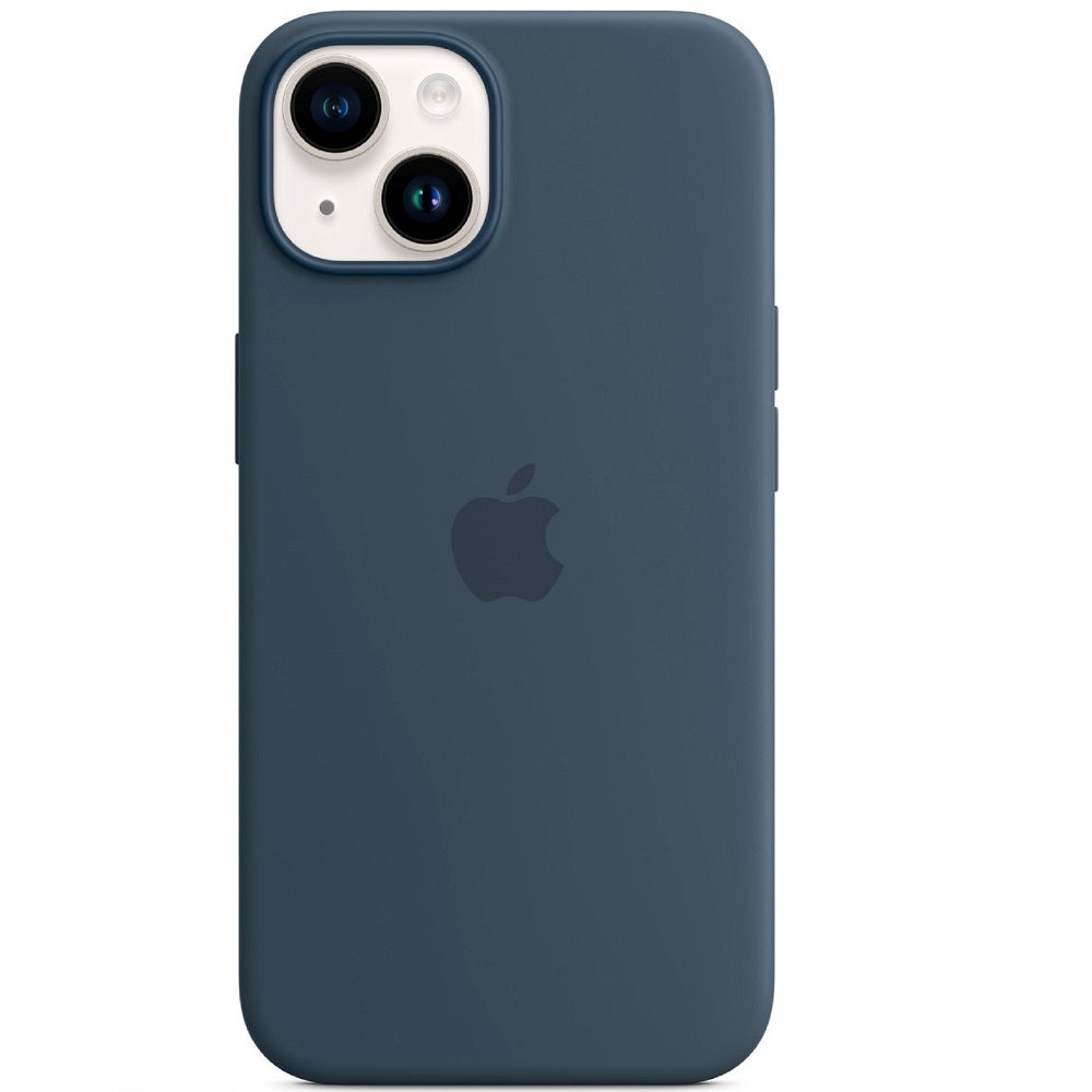 Image of Apple iPhone 14 Silicone Case with Magsafe - Storm Blue