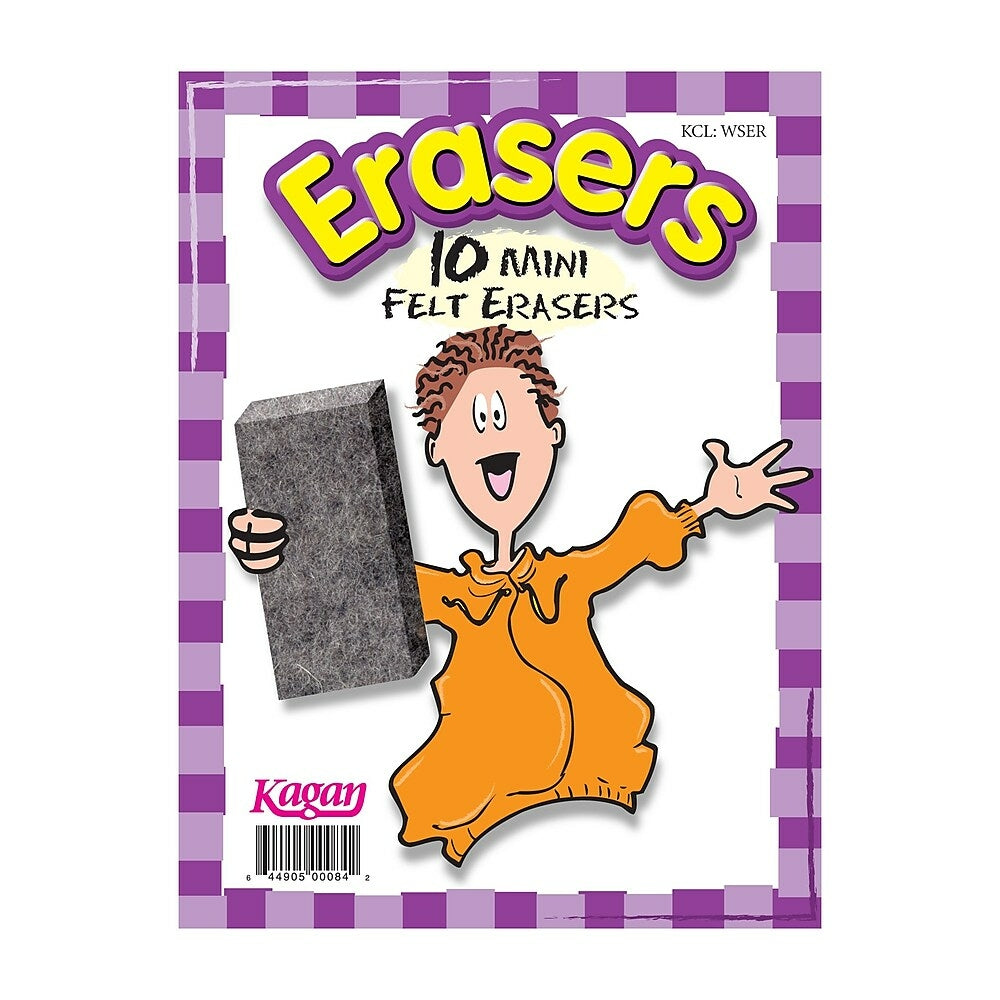 Image of Kagan Publishing Mini Felt Erasers, 60 Pack