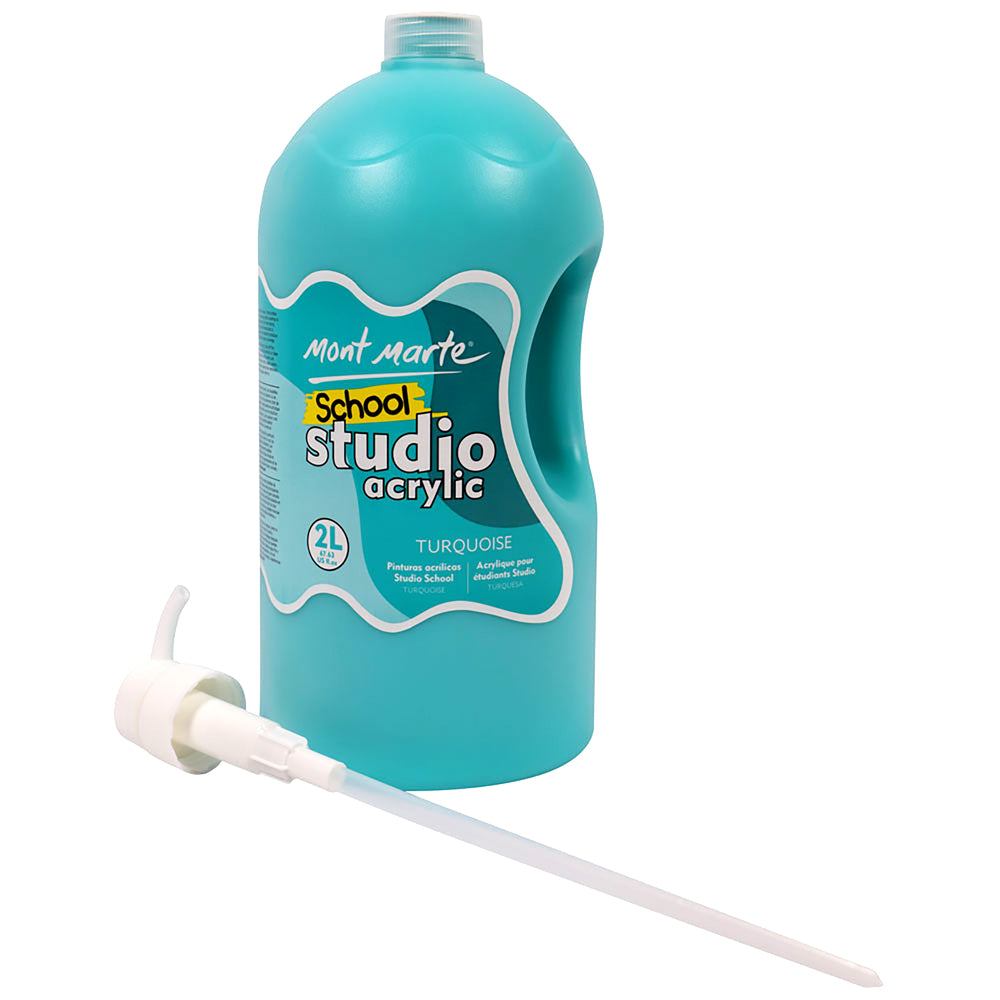 Image of Mont Marte Studio Acrylic Paint - 2L - Turquoise