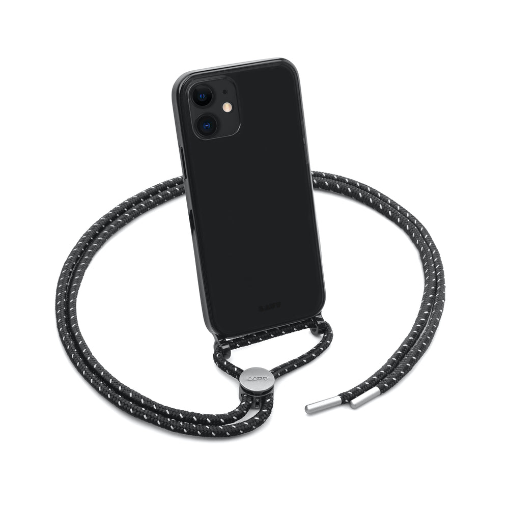 Image of LAUT CRYSTAL-X Necklace Case for iPhone 12 Pro Max - Ultra Black