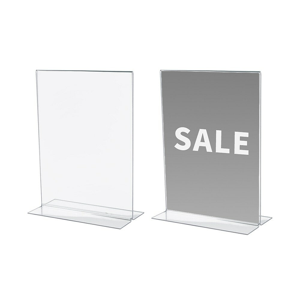 Image of Futech CTS0155 Acrylic Letter Size Sign Holder - 4 Pack