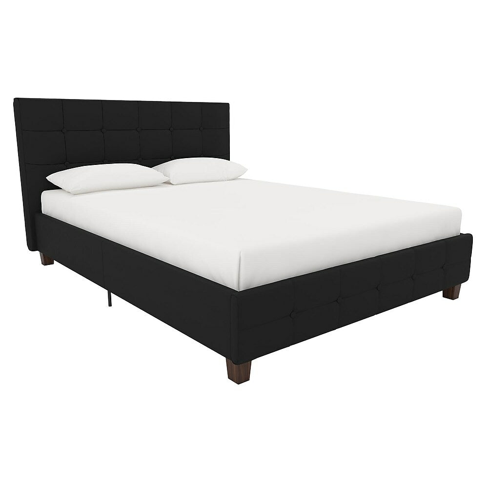 Image of DHP Rose Upholstered Bed Full - Black