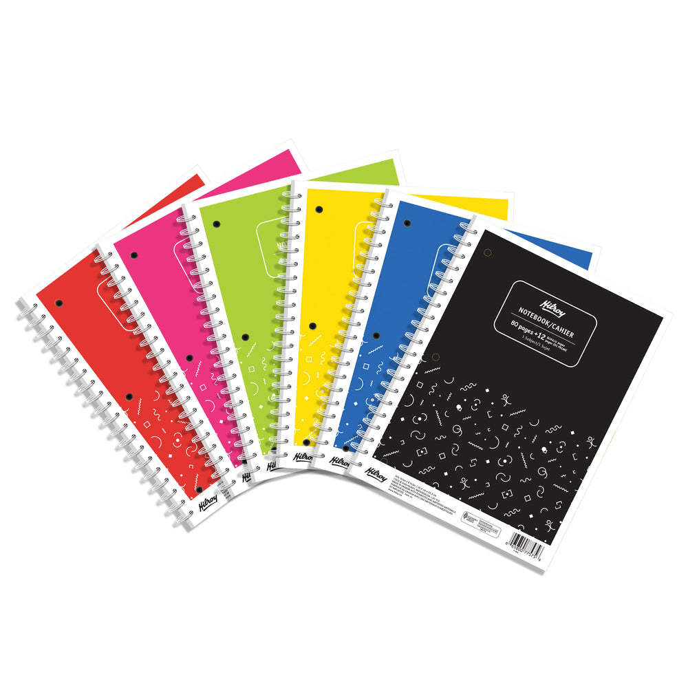 Image of Hilroy Core+ Fashion Notebook, 10-1/2" x 8", 92 Pages, Assorted