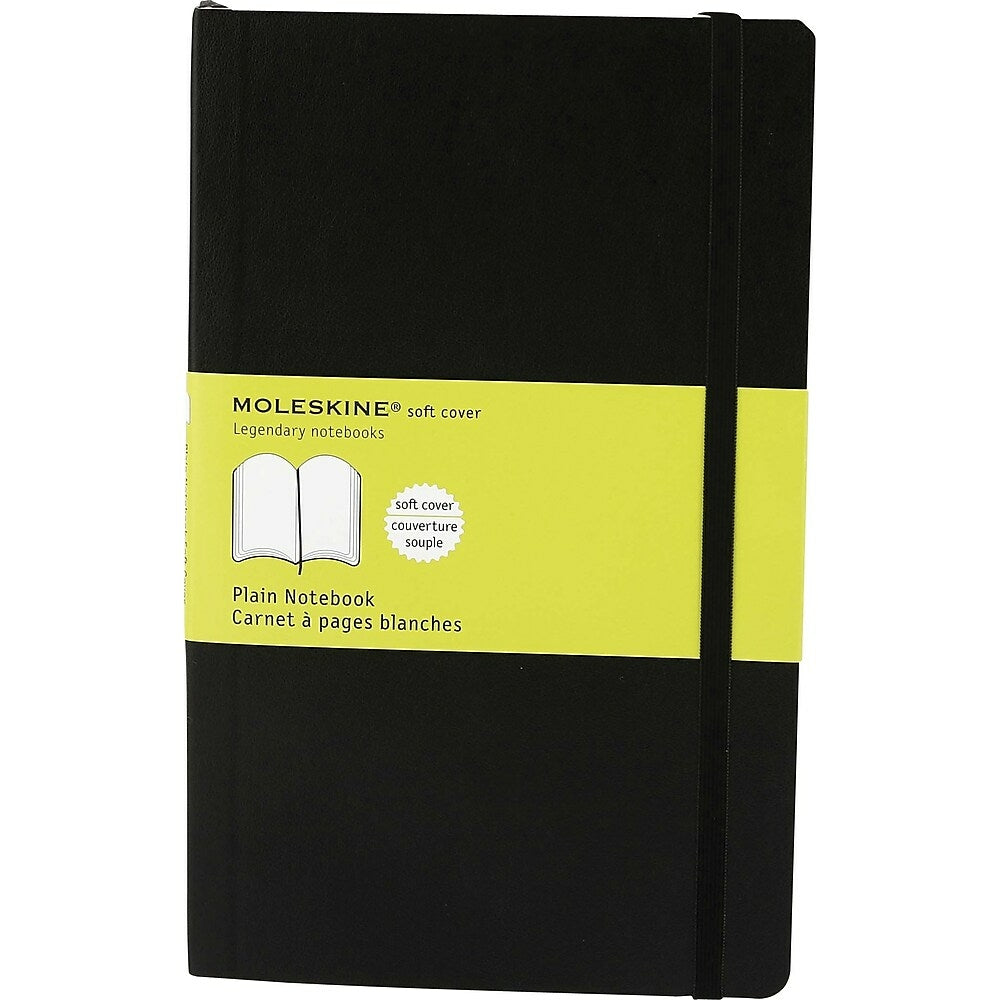 Image of Moleskine Classic Black Soft Cover Extra Large Plain Notebook, 7-1/2" x 10"