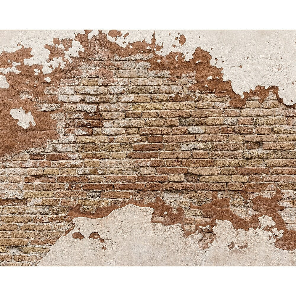 Image of Wall Rogues Distressed Brick Wall Mural, Orange
