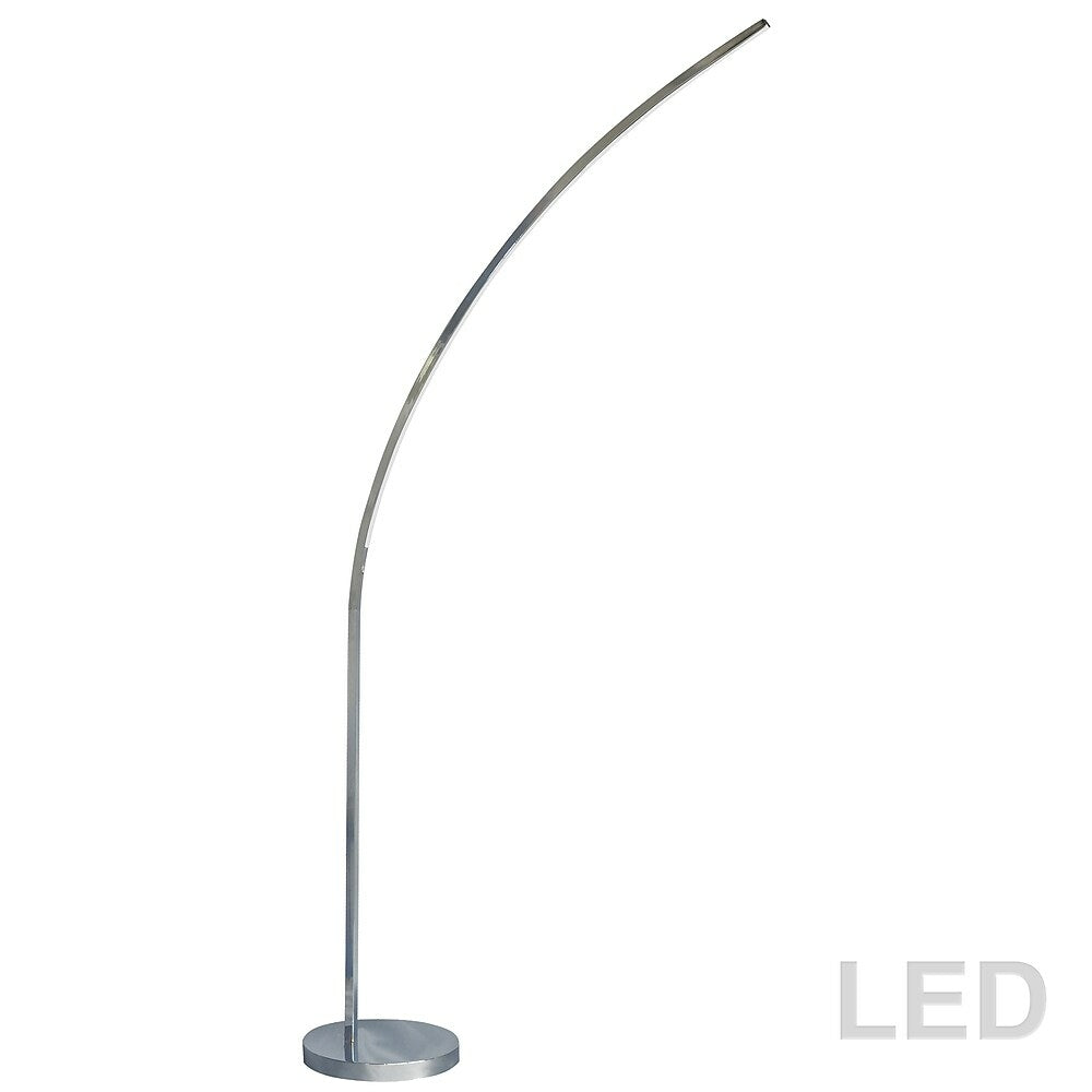 Image of Dainolite 22W Floor Lamp Polished Chrome Finish