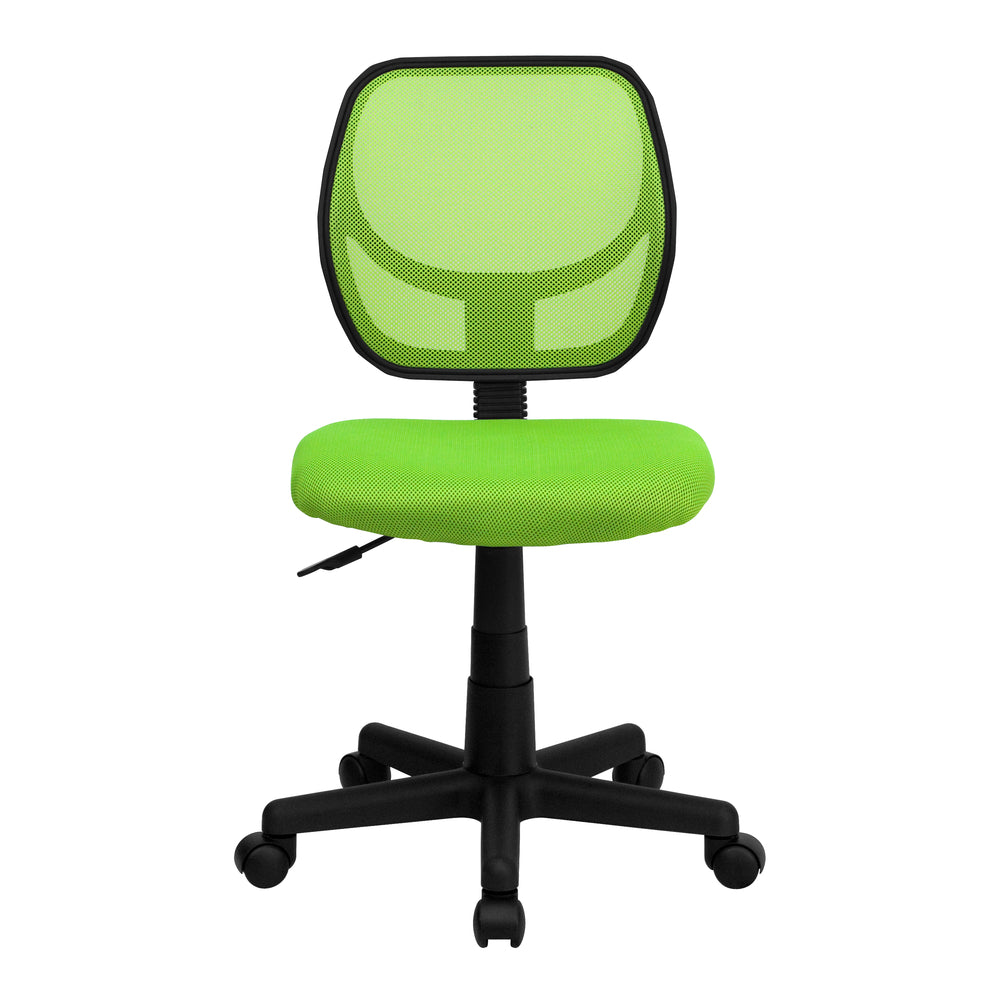 Image of Flash Furniture Mid-Back Green Mesh Swivel Task Chair