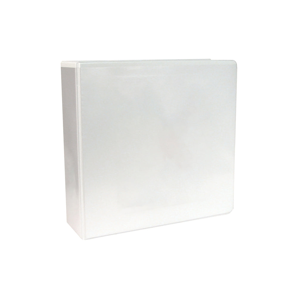 Image of Staples 3" 3-Ring D-Ring View Binder - White